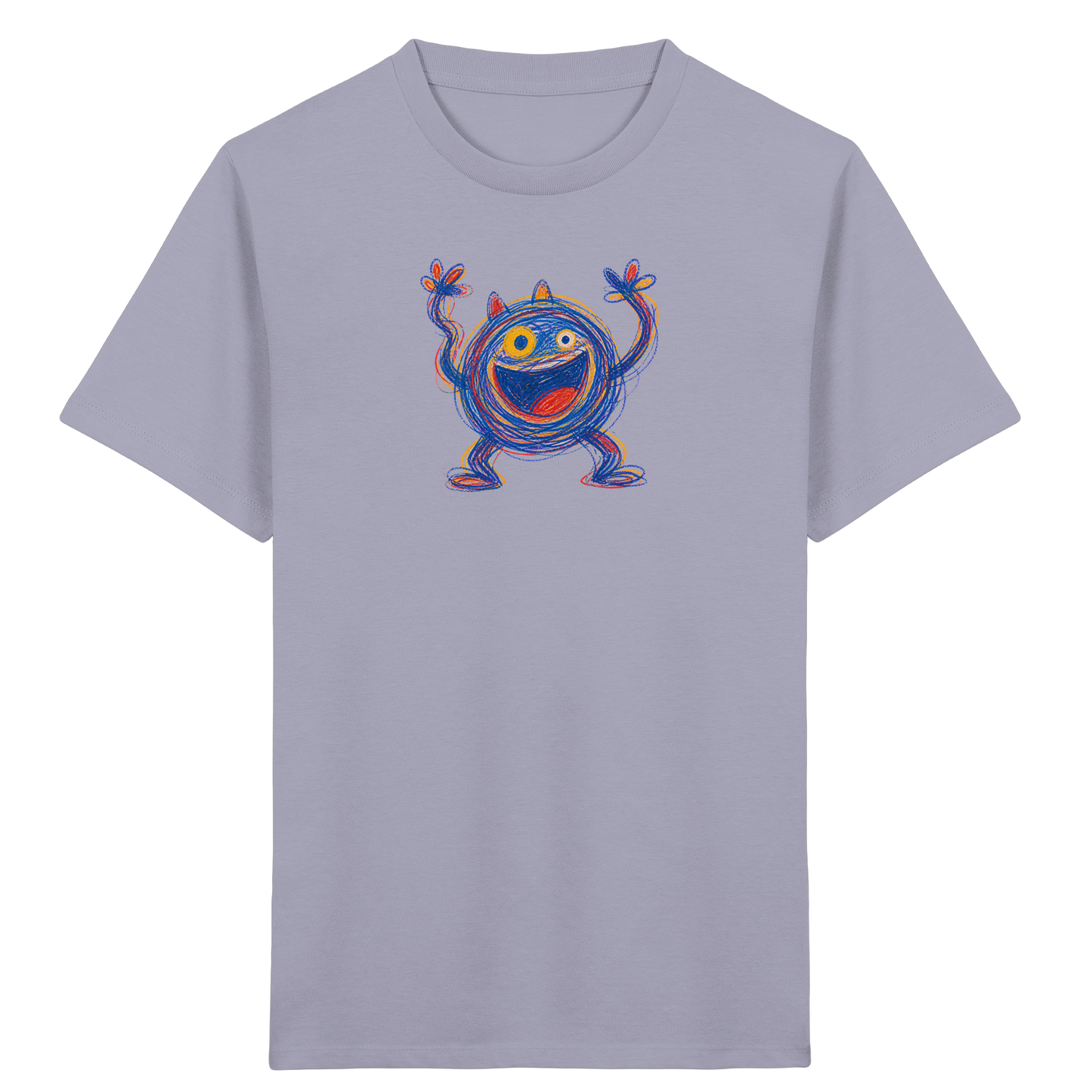 Fröhliches Wirbelmonster Shirt - Kinder Bio T-Shirt