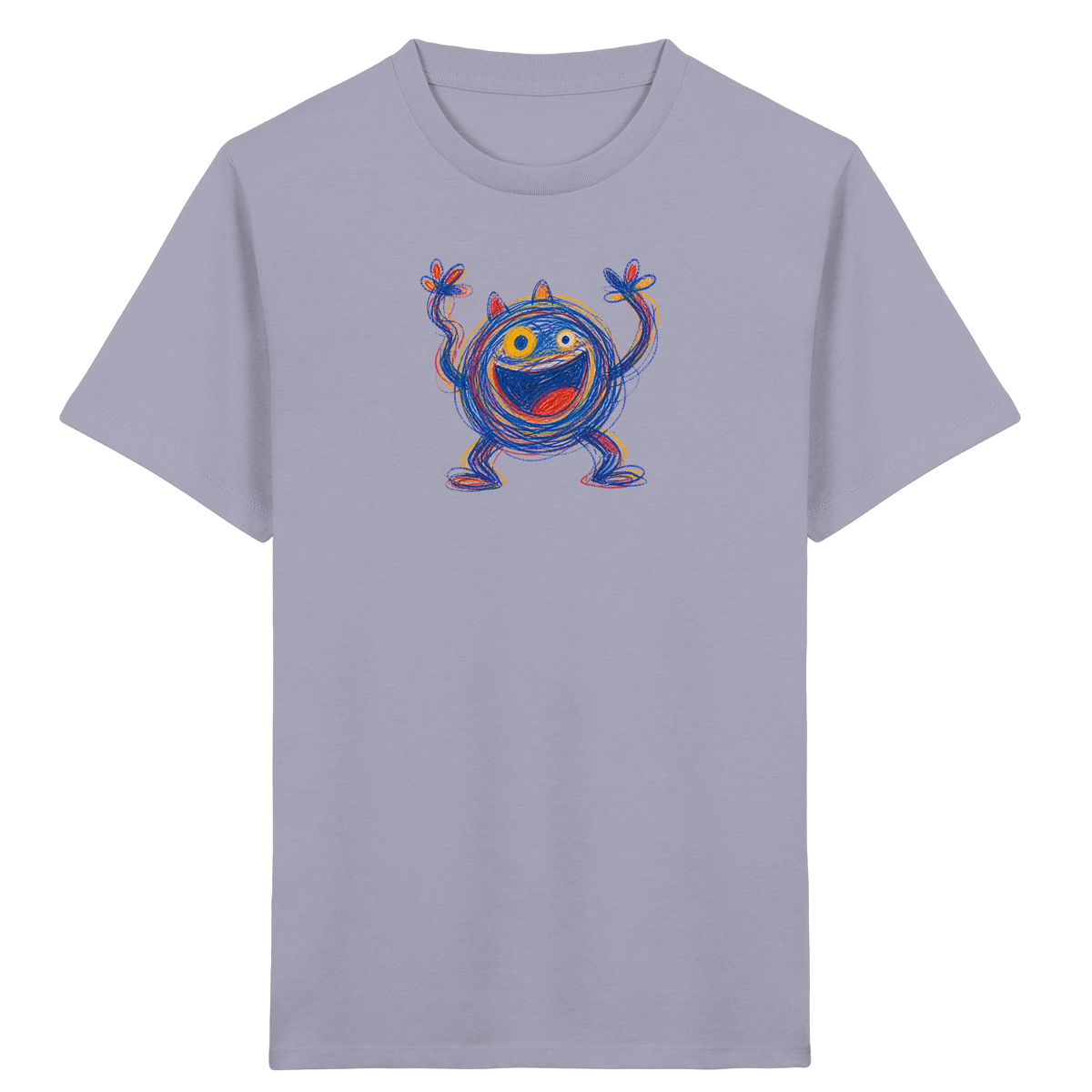 Fröhliches Wirbelmonster Shirt - Kinder Bio T-Shirt