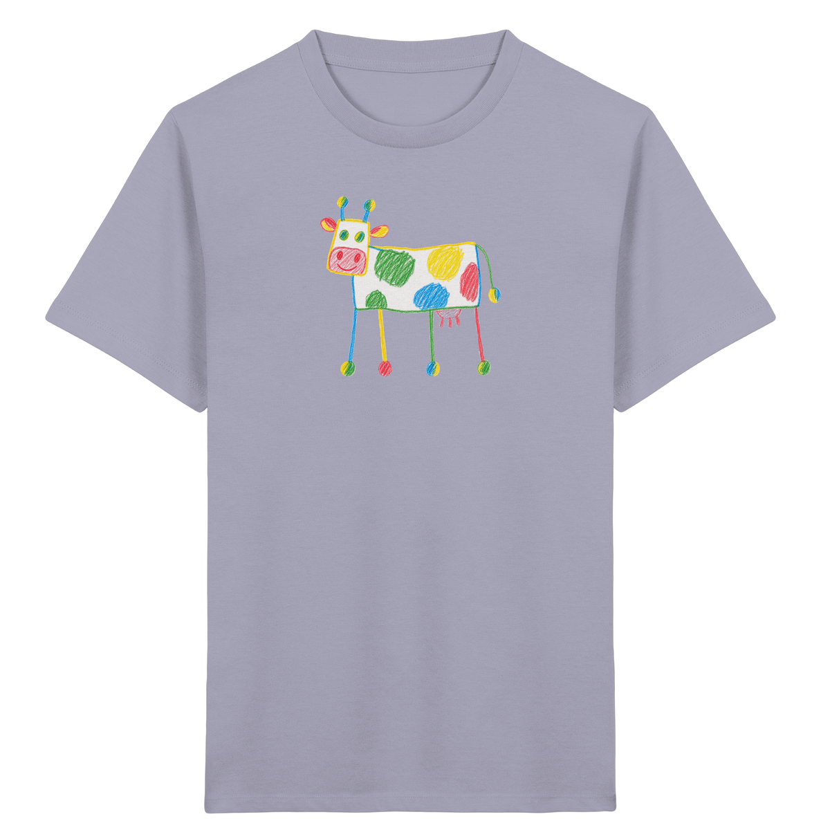 Bunte Farbpunkt Kuh - Kinder Bio T-Shirt