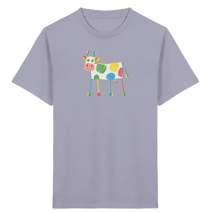 Bunte Farbpunkt Kuh - Kinder Bio T-Shirt