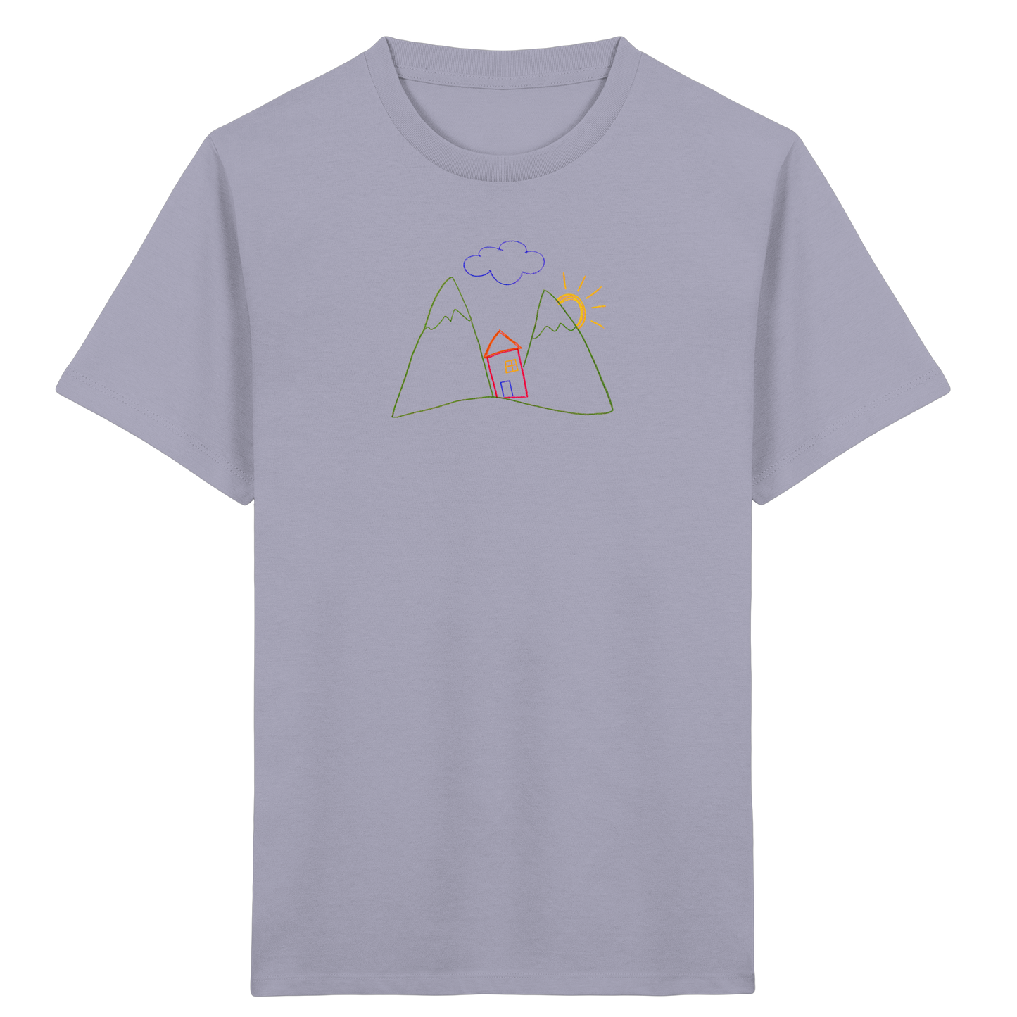 Fröhliches Bergpanorama Kinder T-Shirt - Kinder Bio T-Shirt