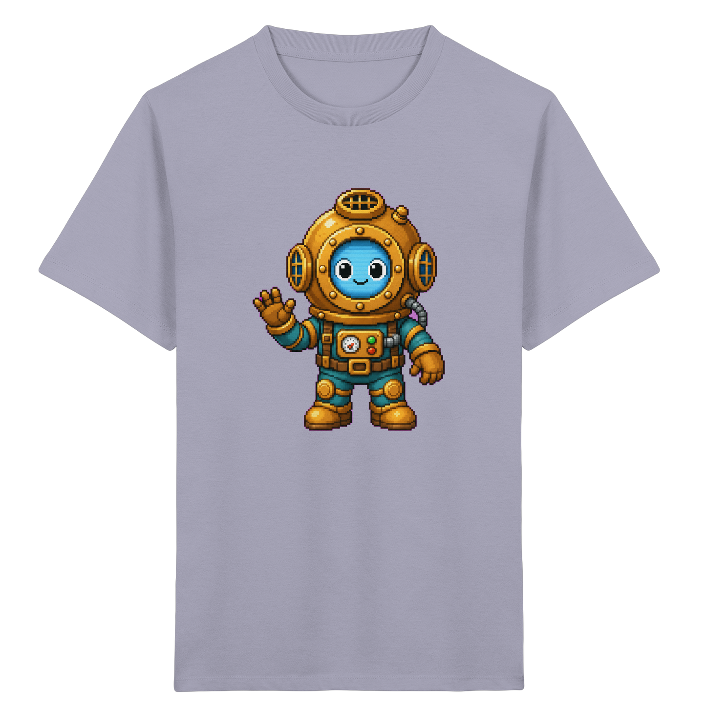 Pixel-Taucher: Goldener Helm Kinder T-Shirt - Kinder T-Shirt