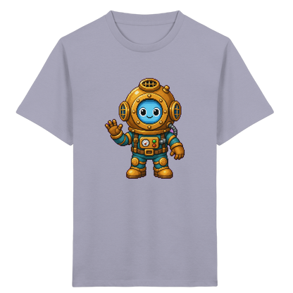 Pixel-Taucher: Goldener Helm Kinder T-Shirt - Kinder Bio T-Shirt