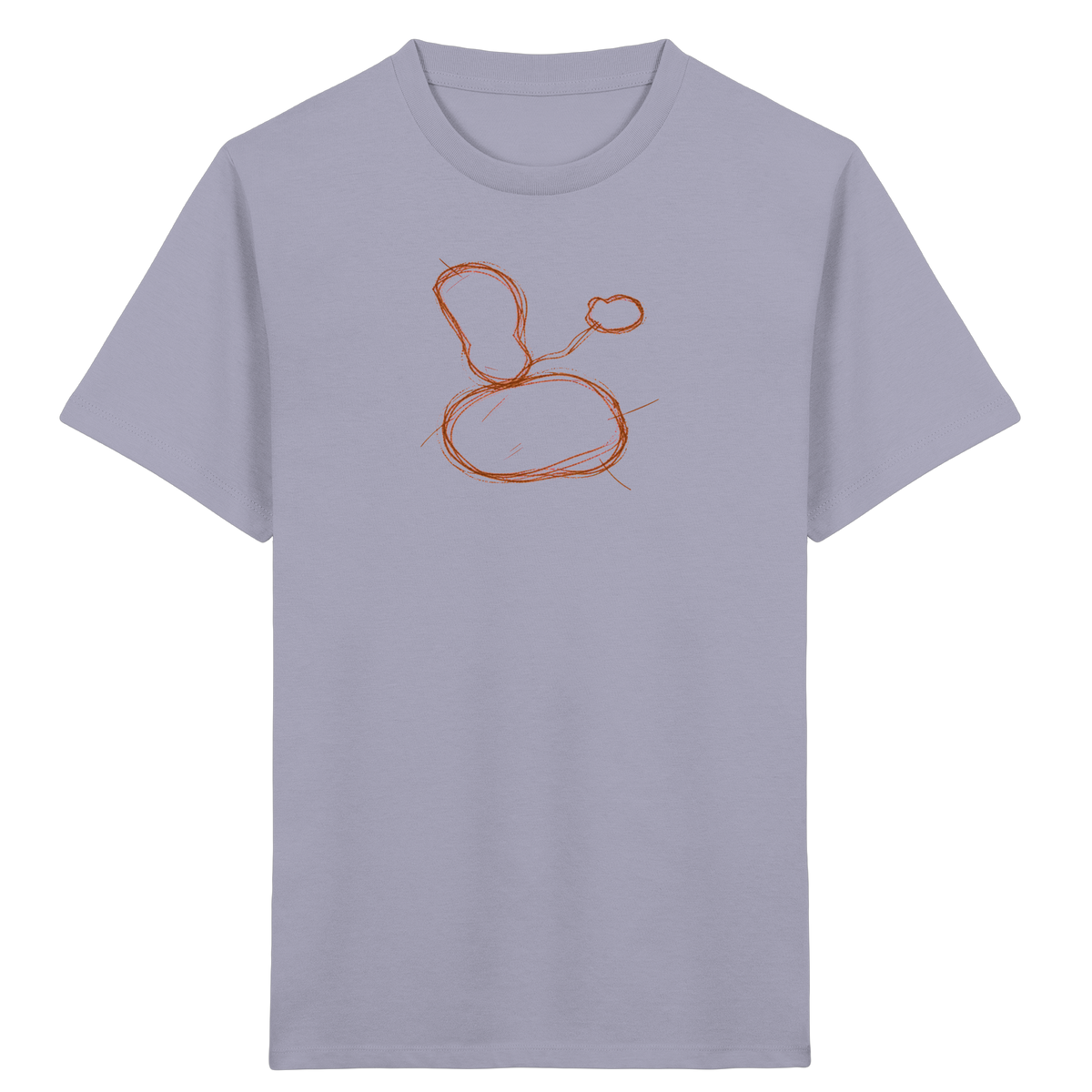 Kastanienbraune Formenfamilie Shirt - Kinder Bio T-Shirt