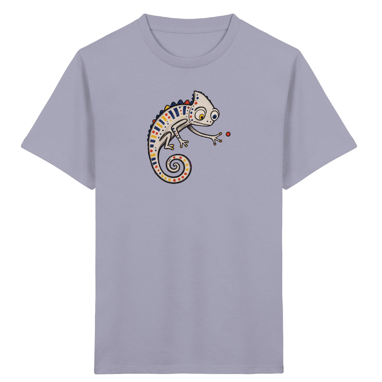Verspieltes Chamäleon Kinder T-Shirt bunt - Kinder Bio T-Shirt