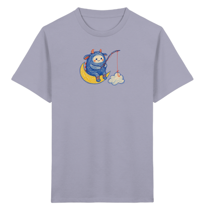 Kleiner Wolkenangler auf Mondsichel - Kinder Bio T-Shirt