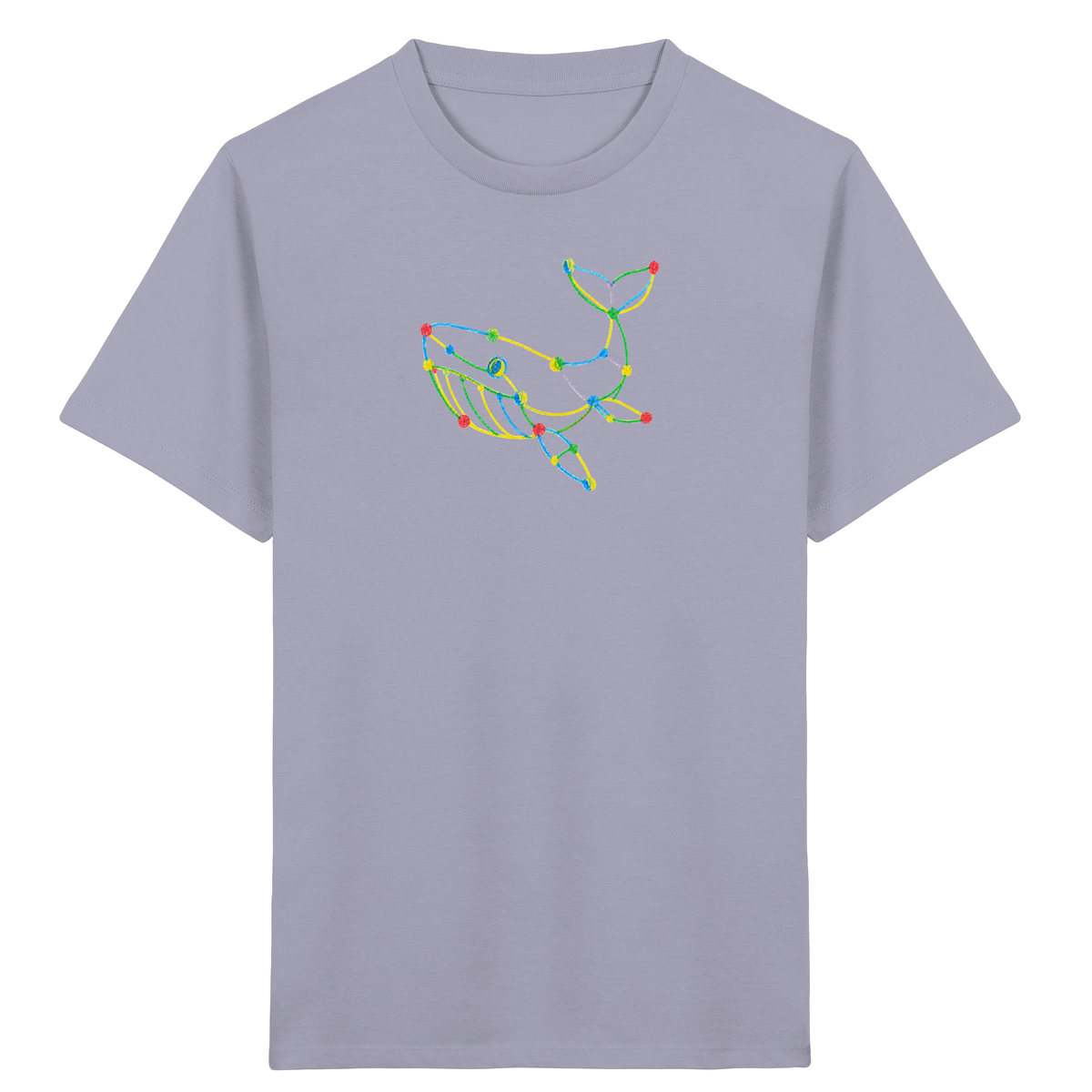 Farbpunkt Wal Kinder Motiv - Kinder Bio T-Shirt