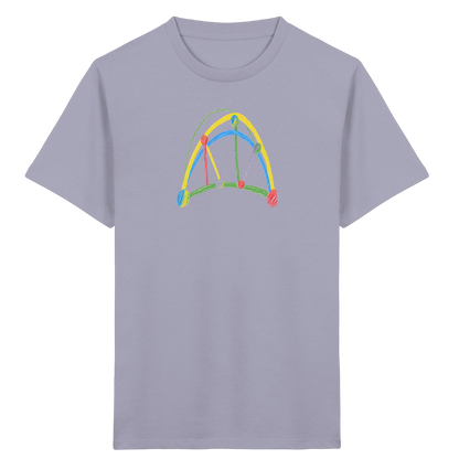 Bunte Brücke aus Farbpunkten - Kinder Bio T-Shirt