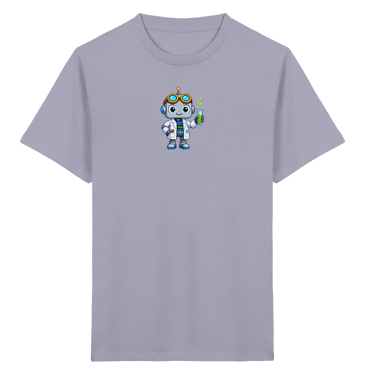 Pixel Roboter Wissenschaftler: Fröhliches Kinder T-Shirt - Kinder T-Shirt