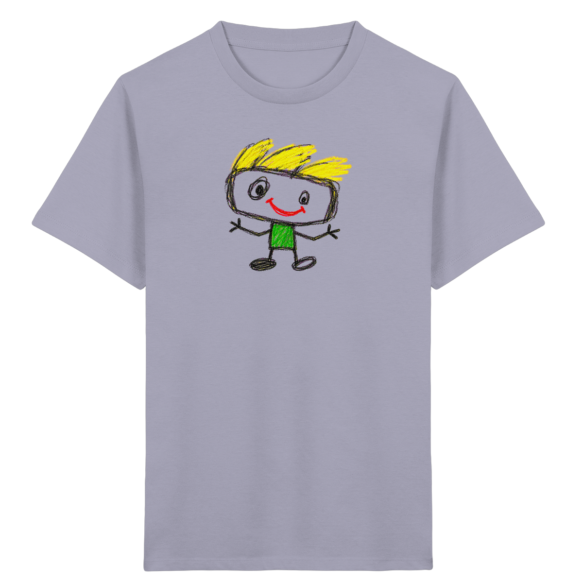 Kritzelkopf mit Windhaar - Kinder Bio T-Shirt