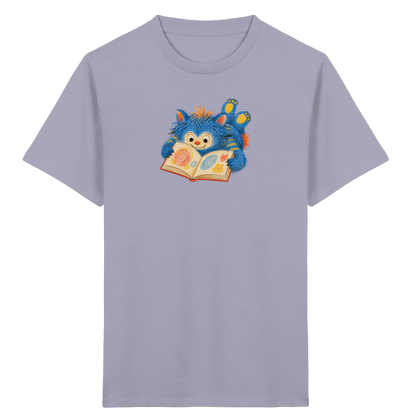 Bücherwurm Monster liest Bilderbuch - Kinder Bio T-Shirt
