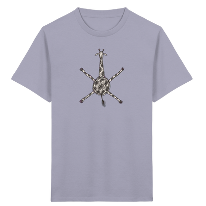 Giraffe von oben gezeichnet - Kinder Bio T-Shirt