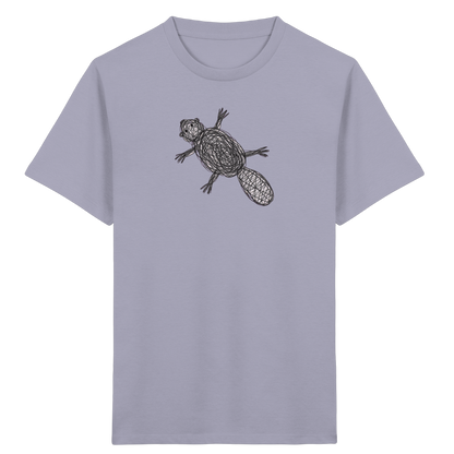 Biber von oben - Kinder Bio T-Shirt