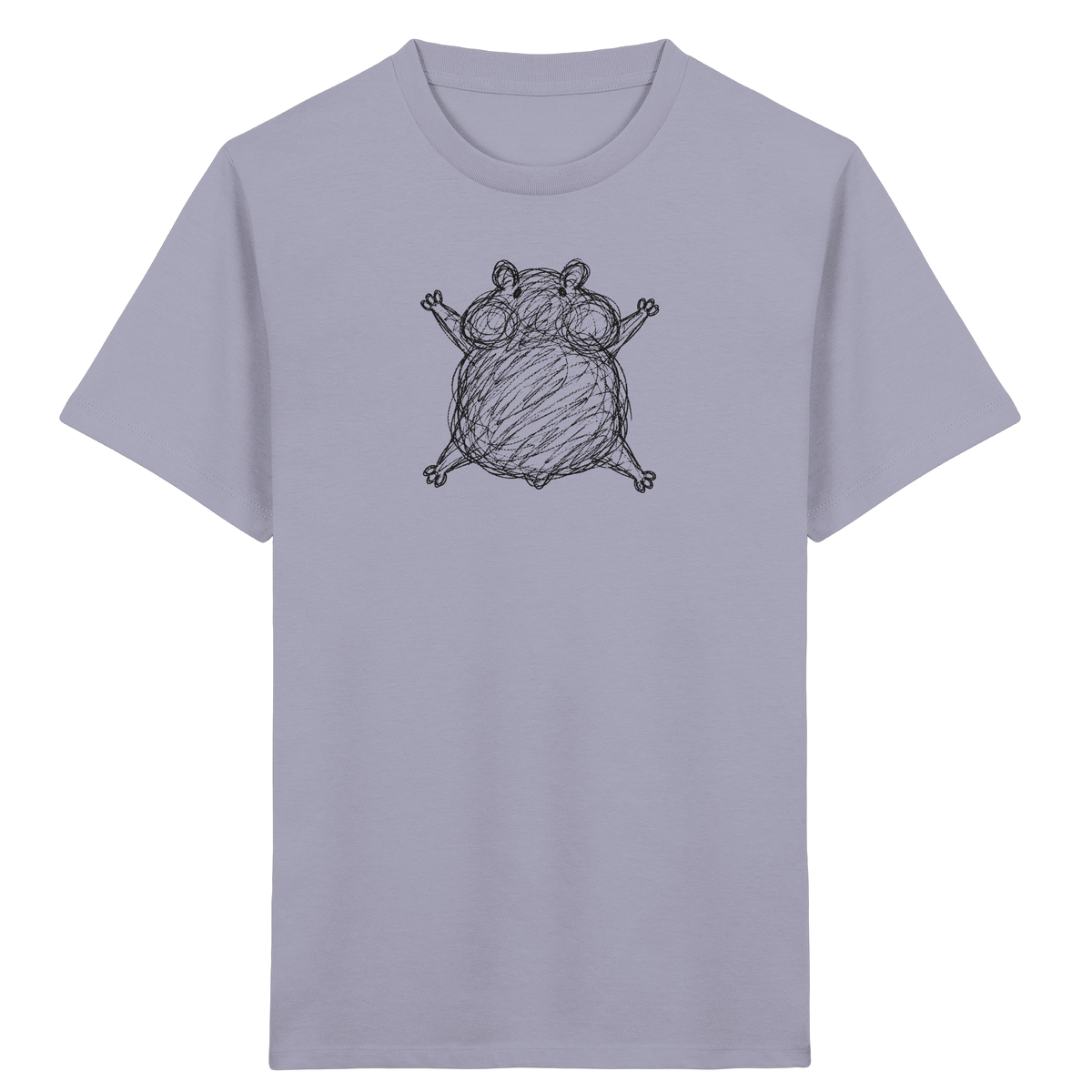 Hamster von oben gezeichnet - Kinder Bio T-Shirt