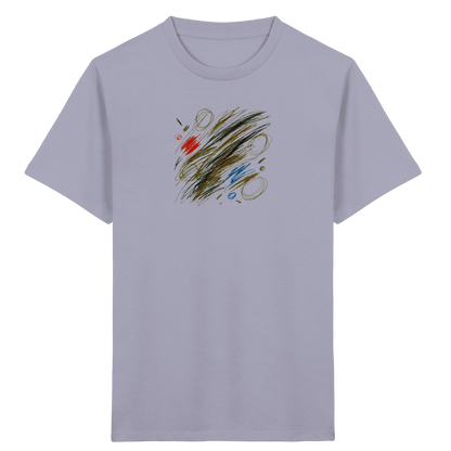 Künstlerisches T-Shirt mit Kritzelgrafik Design - Kinder Bio T-Shirt
