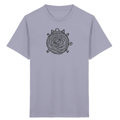 Schwein von oben Kritzelmotiv - Kinder Bio T-Shirt