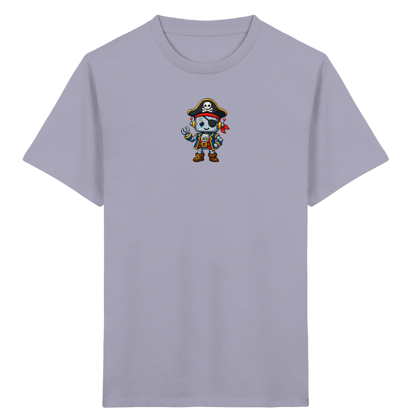 Roboter Pirat: Pixel-Art Kinder T-Shirt - Kinder T-Shirt