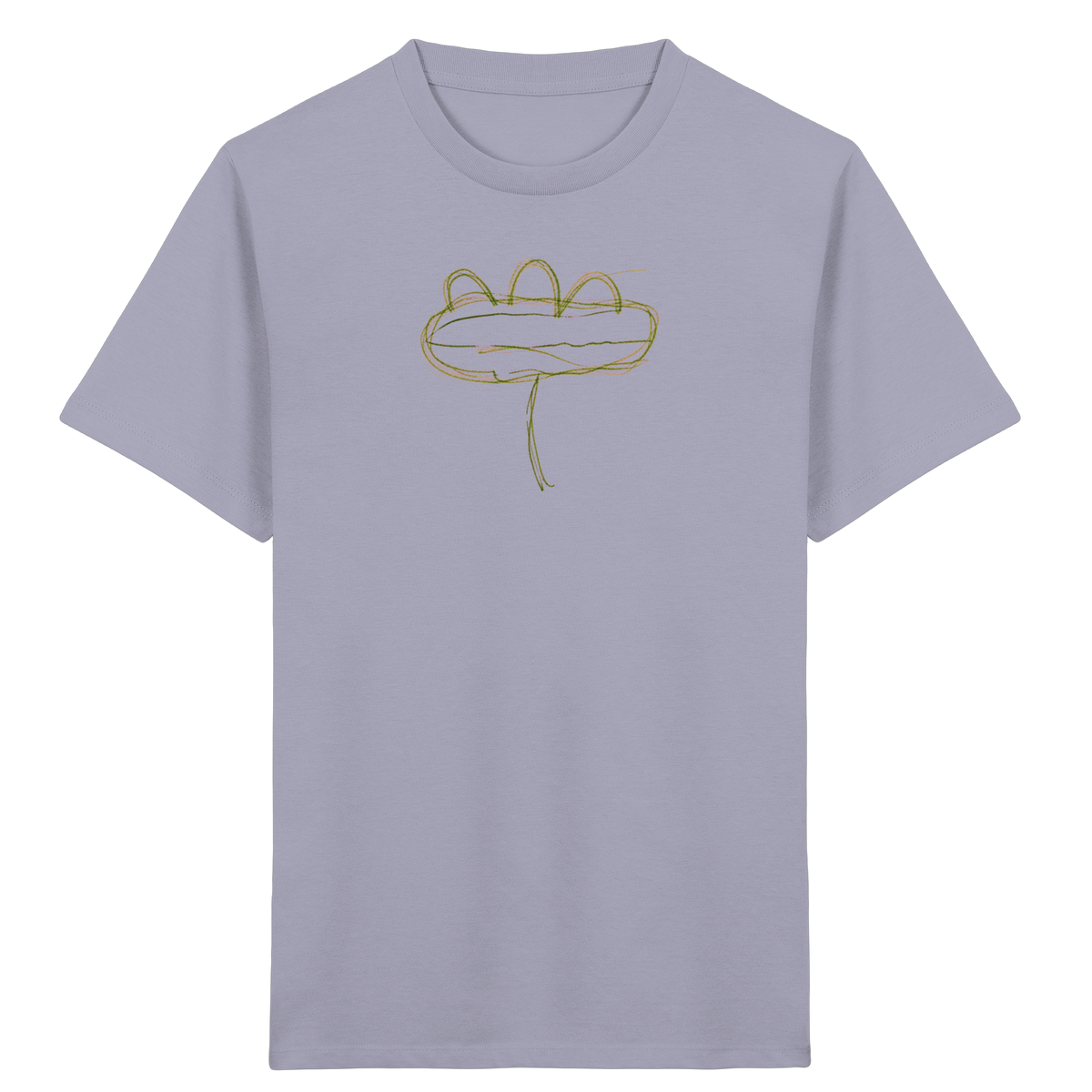 Moosgrüne Linieninsel Kinder T-Shirt - Kinder Bio T-Shirt