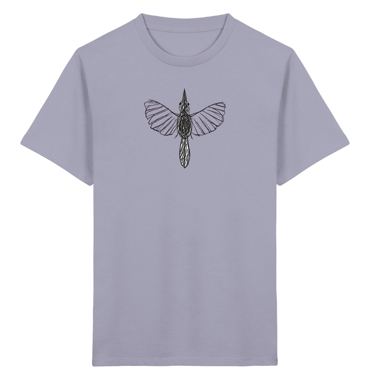 Specht von oben gezeichnet - Kinder Bio T-Shirt