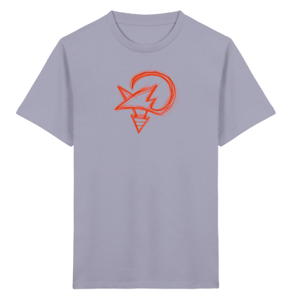 Orange Fuchsform mit Schultüte - Kinder Bio T-Shirt