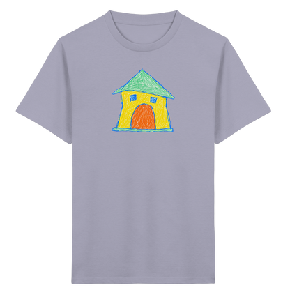 Gelbes Torhaus mit Mintdach - Kinder Bio T-Shirt