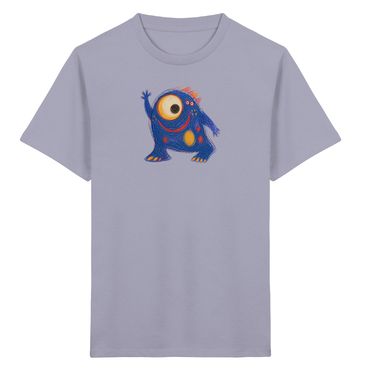 Kullerauge Kritzelmonster Kinder Shirt - Kinder Bio T-Shirt