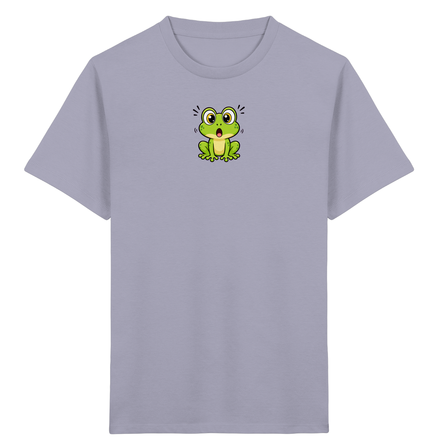 Überraschter Frosch: Kinder T-Shirt Grün - Kinder Bio T-Shirt