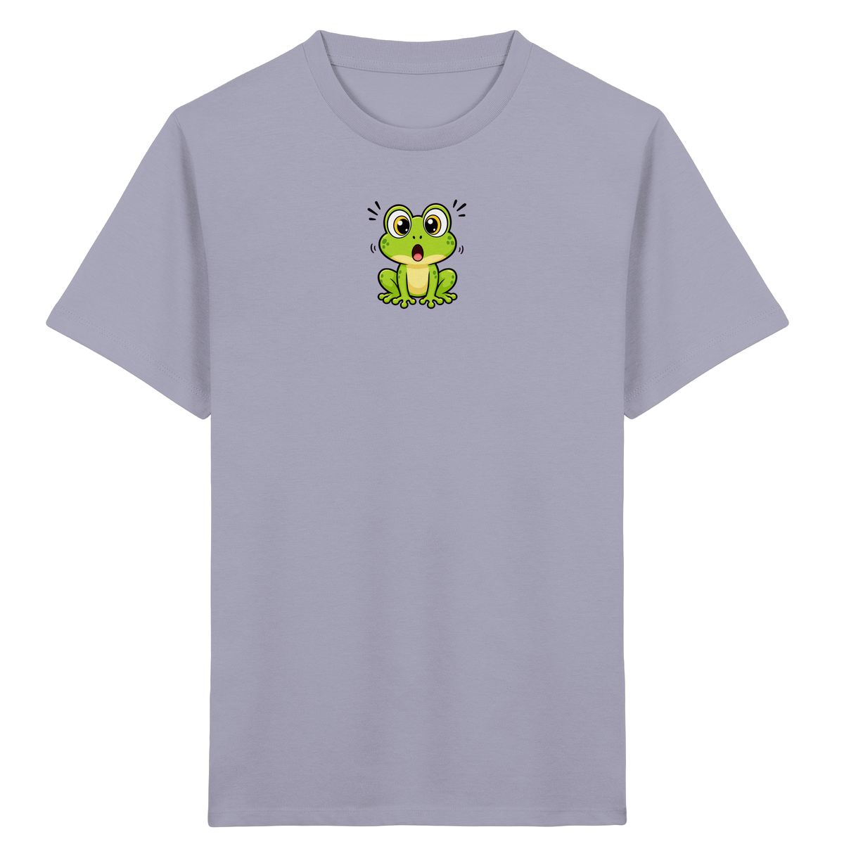 Überraschter Frosch: Kinder T-Shirt Grün - Kinder Bio T-Shirt