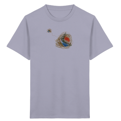 Abstraktes T-Shirt mit kunterbunten Knäueln - Kinder Bio T-Shirt