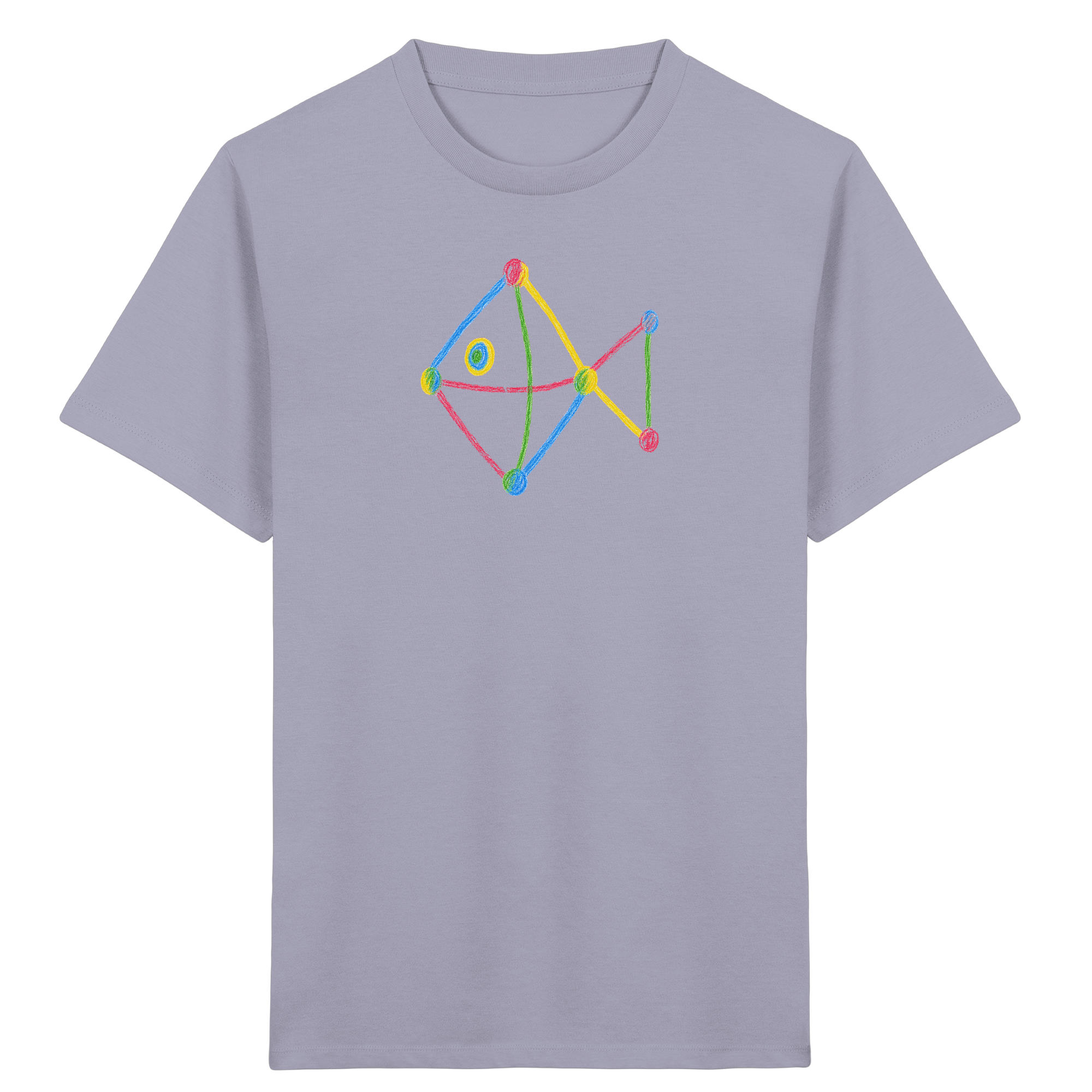 Farbpunkt Fisch Kinder T-Shirt