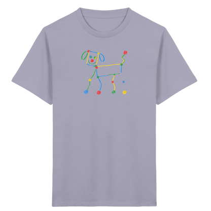 Bunter Farbpunkt Hund - Kinder Bio T-Shirt