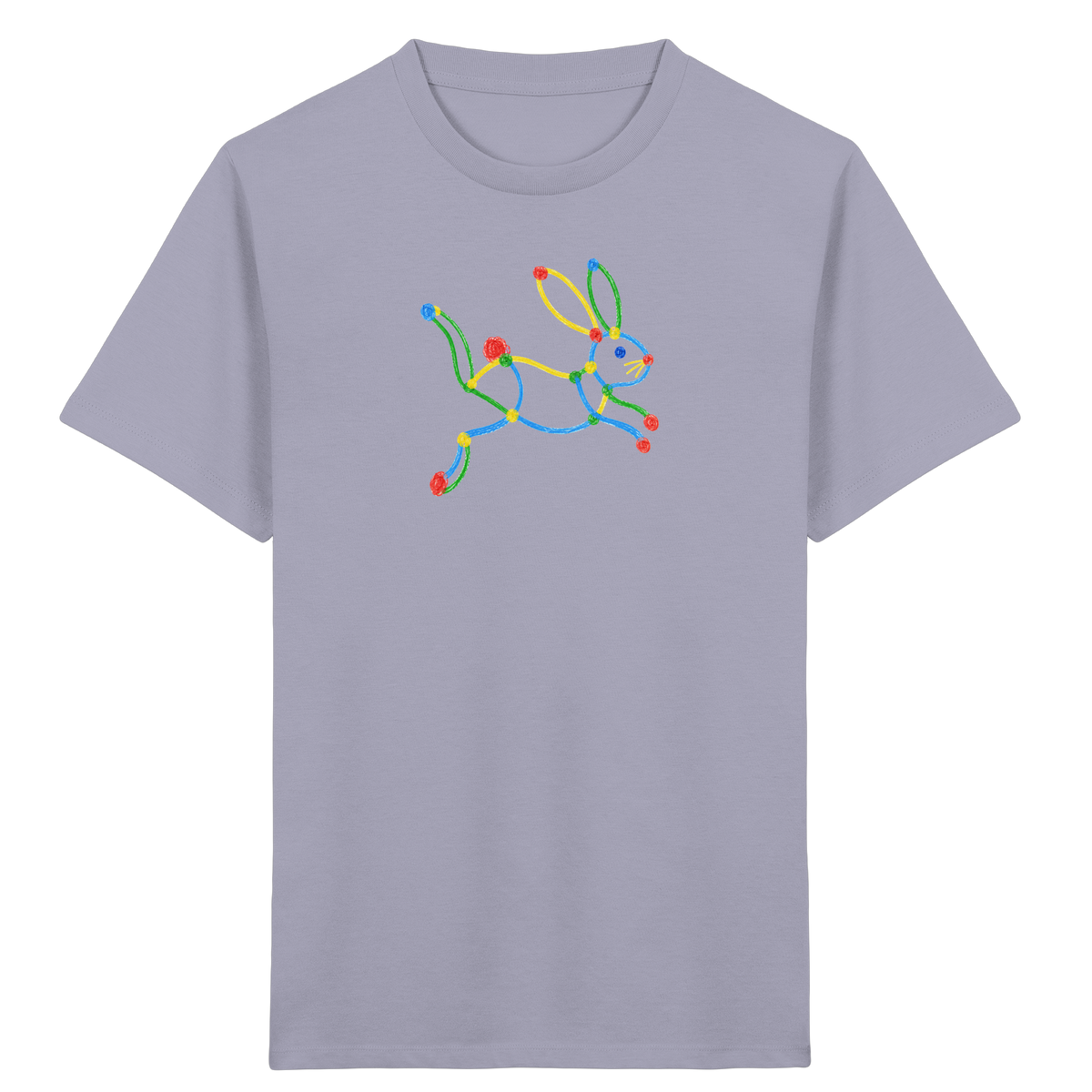 Farbpunkt Hase Kinder Shirt - Kinder Bio T-Shirt