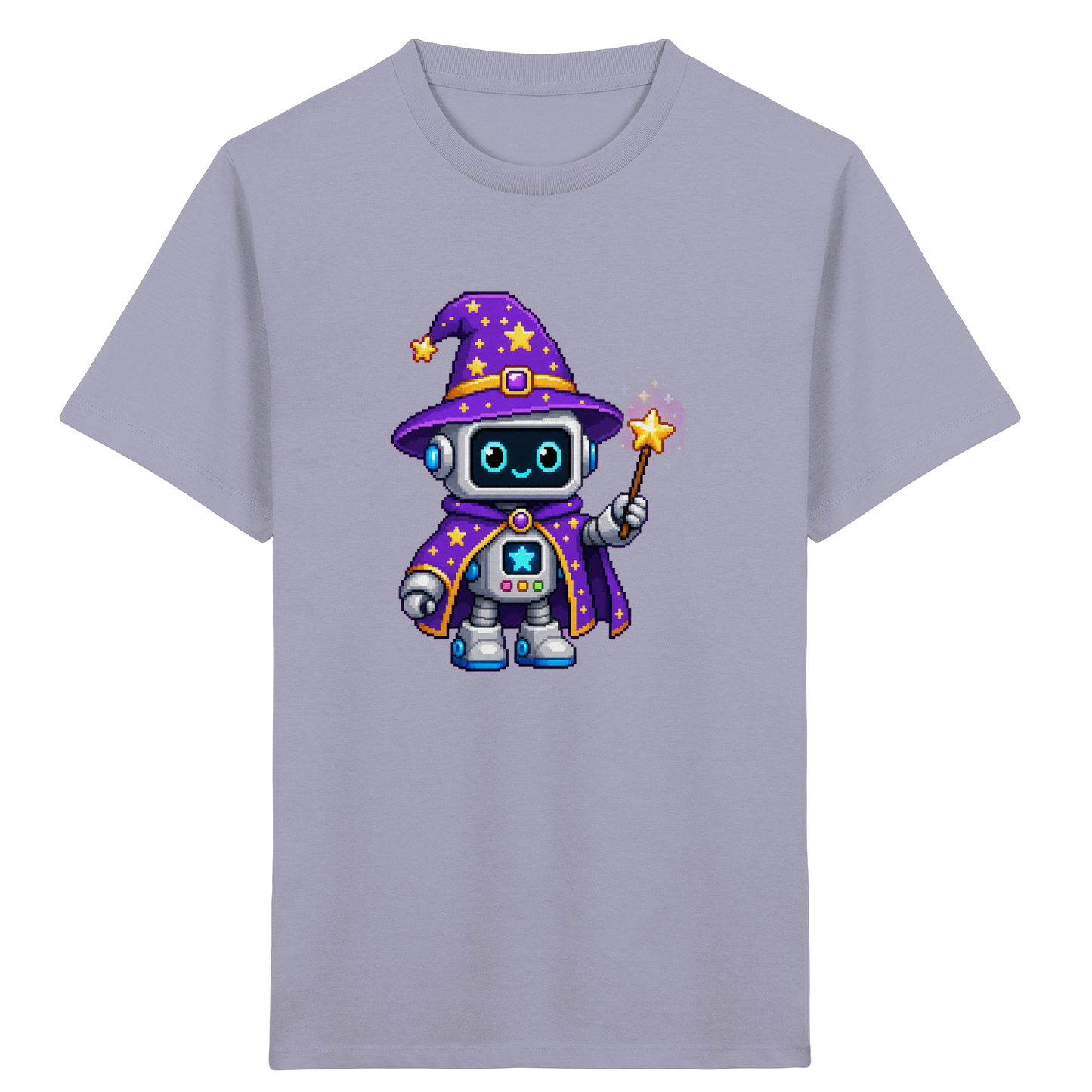 Pixel Roboter Zauberer T-Shirt: Magischer Spaß - Kinder T-Shirt