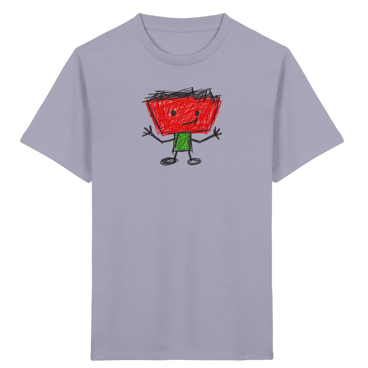 Kritzelkopf mit Zackenhaar - Kinder Bio T-Shirt