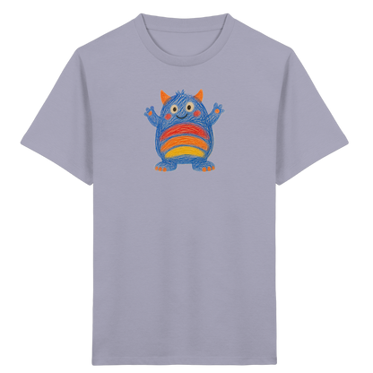 Regenbogenbauch Monster T-Shirt - Kinder Bio T-Shirt