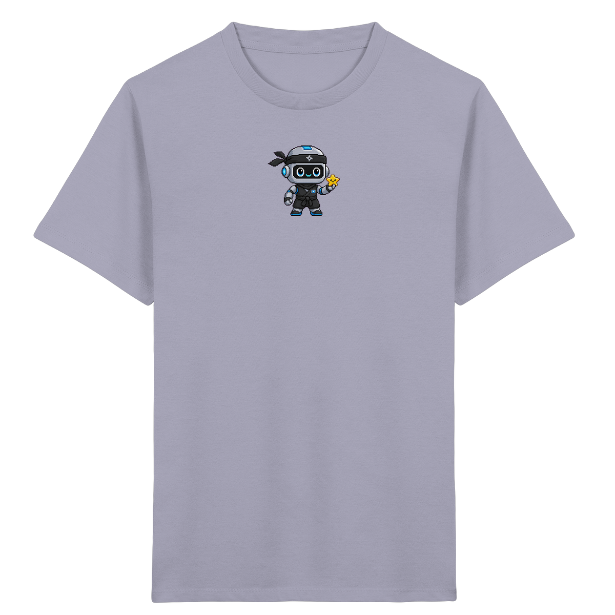 Roboter Ninja mit goldenem Stern - Kinder T-Shirt