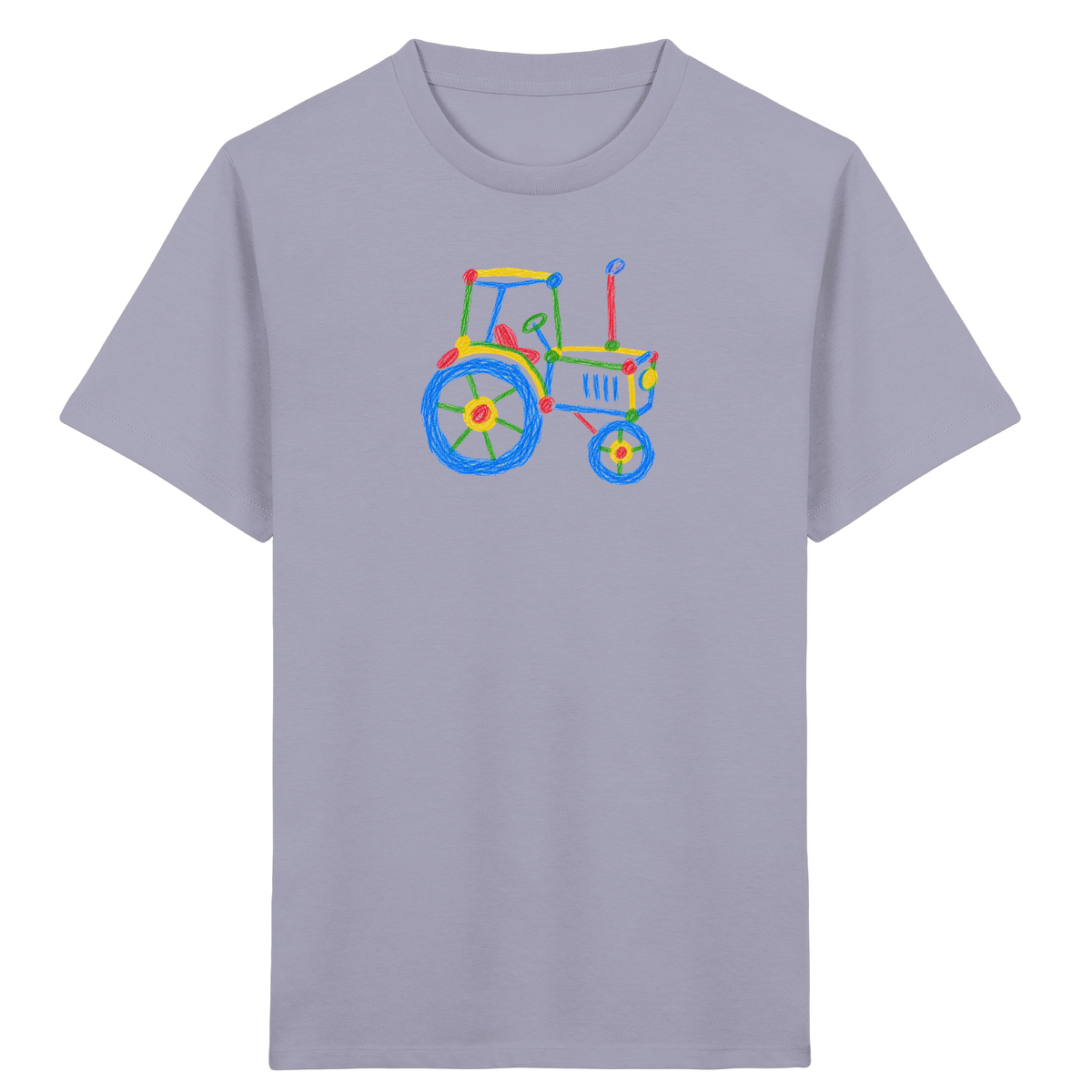 Bunter Kinder Traktor - Kinder Bio T-Shirt