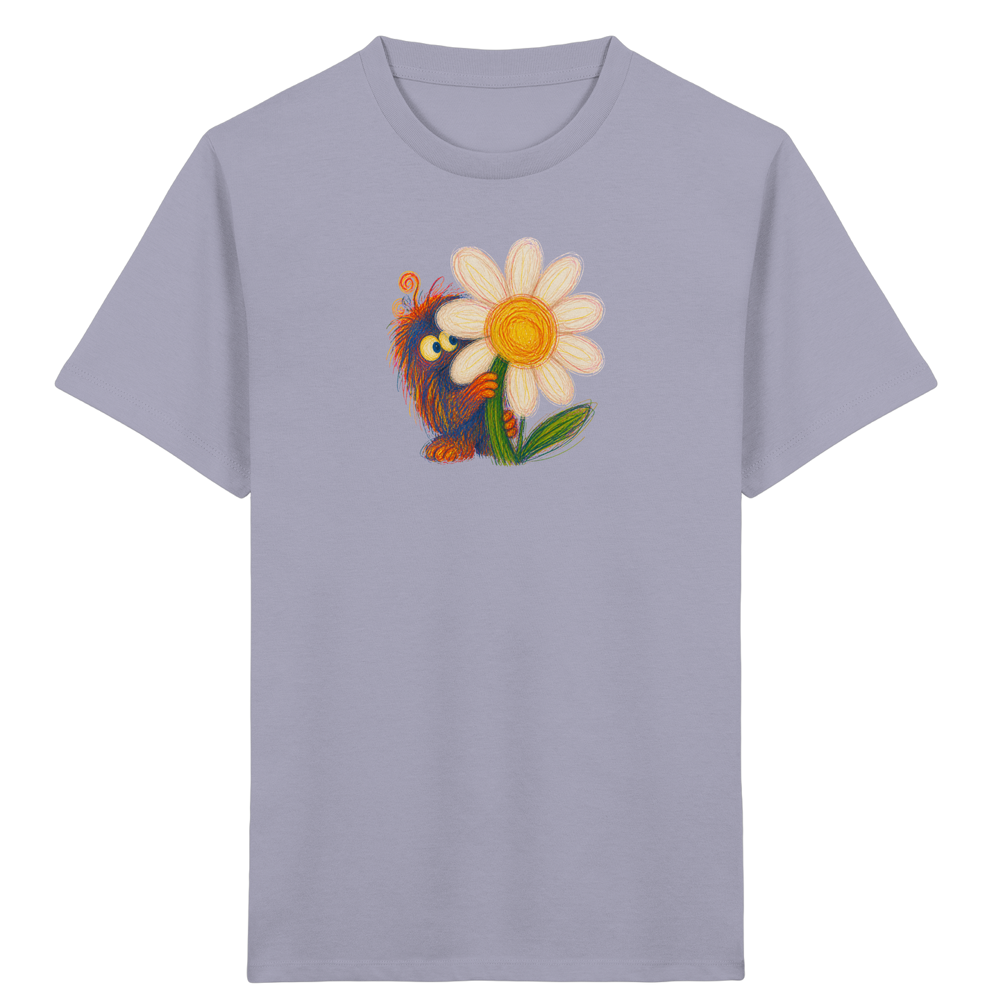 Gänseblümchen Monster Kinder T-Shirt - Kinder Bio T-Shirt