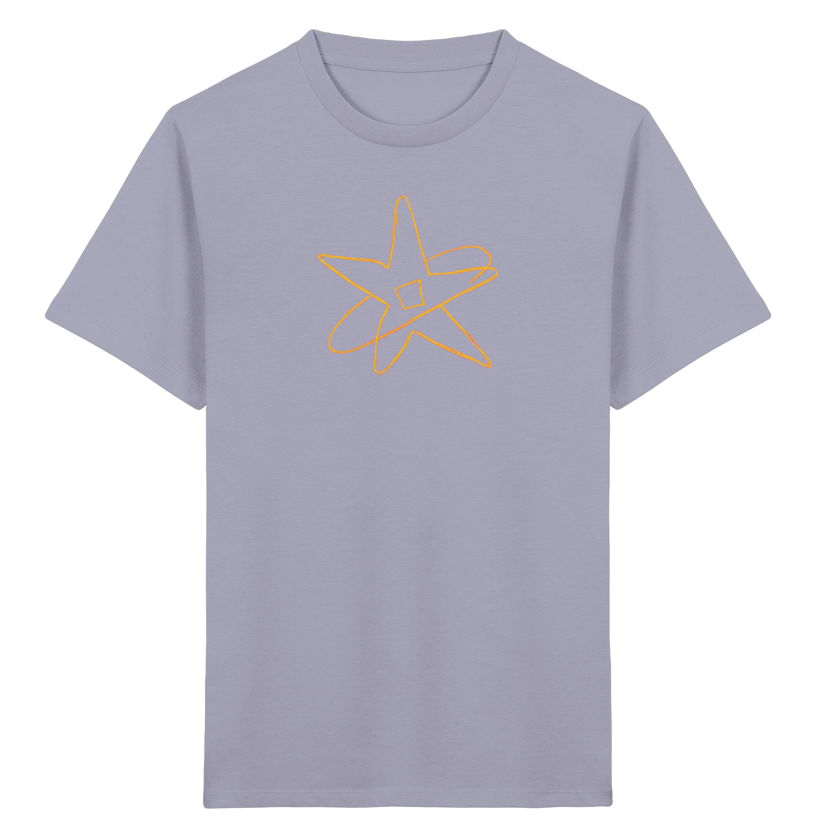 Goldgelber Wackelstern für Kinder - Kinder Bio T-Shirt