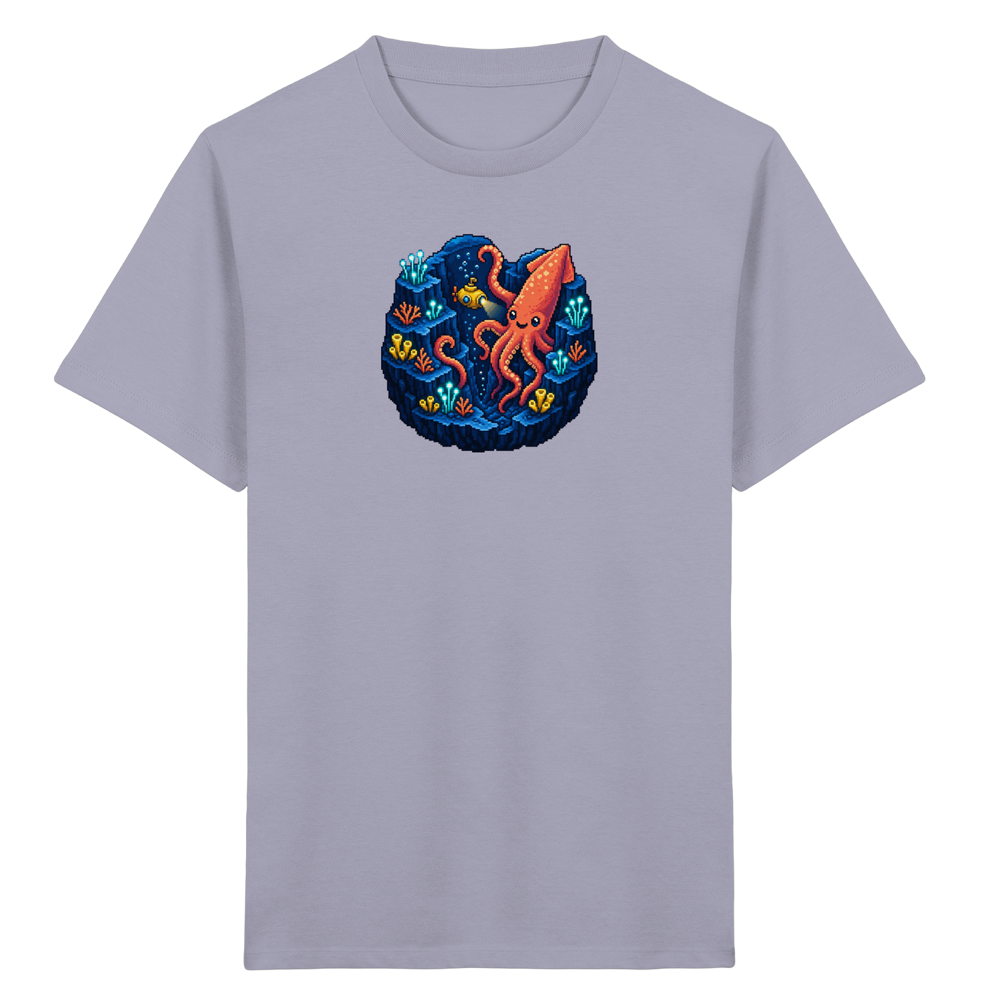 Abenteuer Tintenfisch im Retro Look - Kinder Bio T-Shirt