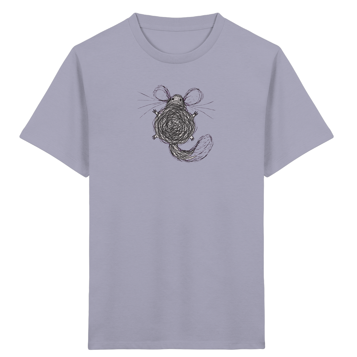 Chinchilla von oben gezeichnet - Kinder Bio T-Shirt