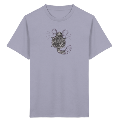 Chinchilla von oben gezeichnet - Kinder Bio T-Shirt