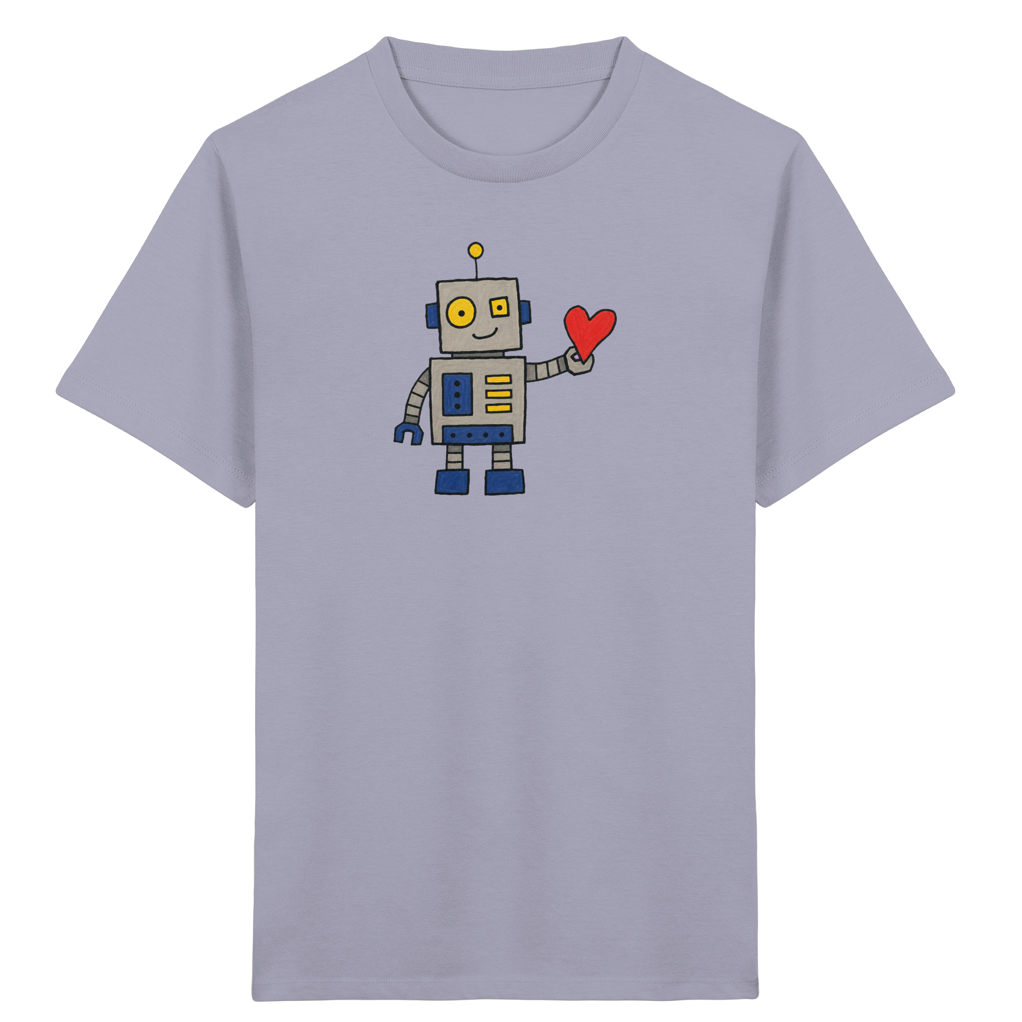 Roboter T-Shirt für Kinder mit Herz-Motiv