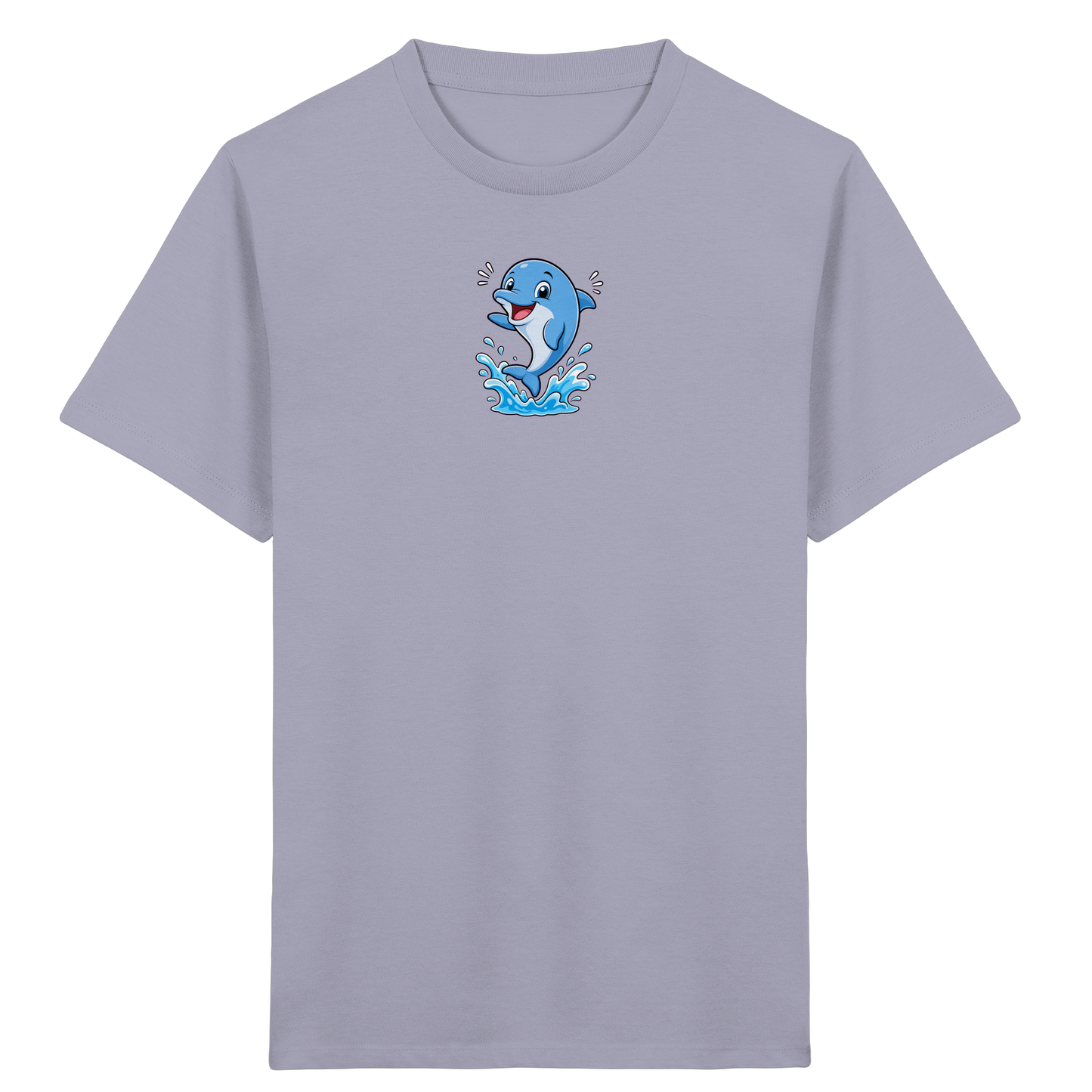 Fröhlicher Delphin: Springendes T-Shirt für Kinder - Kinder Bio T-Shirt