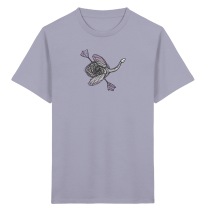 Schwan von oben Kritzelmotiv - Kinder Bio T-Shirt