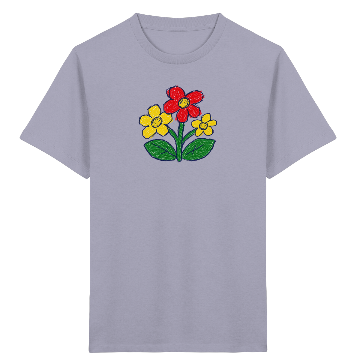 Kritzel-Dreiblüte Kinder T-Shirt - Kinder Bio T-Shirt