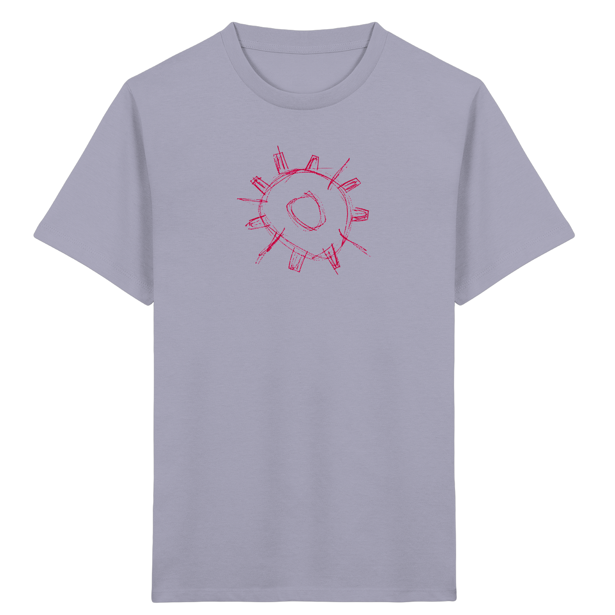 Karminrotes Zackenrad Kinder T-Shirt - Kinder Bio T-Shirt