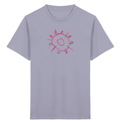Karminrotes Zackenrad Kinder T-Shirt - Kinder Bio T-Shirt