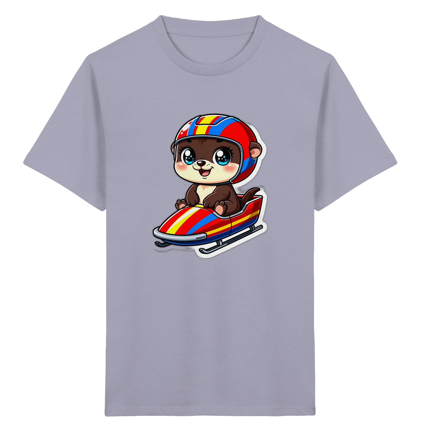 Otter im Bob: Cooles Kinder T-Shirt