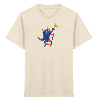 Monster auf der Sternenleiter - Kinder Bio T-Shirt